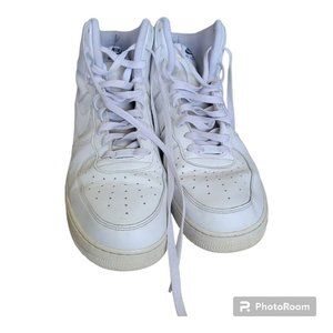 Men's Nike High Top Air Force Ones, Color: White, Size 14-Very Good Condition